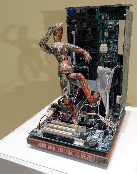 What Have You Done To Me comic book sculpture