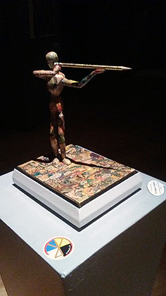 The Magnum Is Mightier comic book sculpture