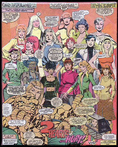 CoMix - Family Portrait - 2 Hearts Hurt - comic book montage art