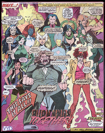 CoMix - Family Portrait - Abuse - comic book montage art