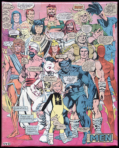 CoMix - Family Portrait - Sugar & Spite - comic book montage art