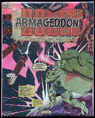 CoMix - Newzine - Armageddon - comic book montage art